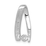 14k White Gold 5/8 carat Lab Grown Diamond VS/SI+ G+ Round Complete Chain Slide Pendant - Image 3