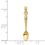 14K 3-D Table Spoon Pendant - Image 3