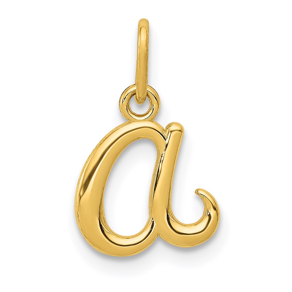 YC1060A.jpg 14k Yellow Gold Letter A Initial Charm - Image 1