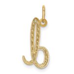 14k Yellow Gold Letter D Initial Charm - Image 3