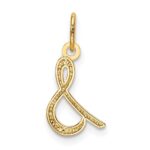 14k Yellow Gold Letter S Initial Charm - Image 3
