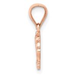 14k Rose Gold Crown Pendant - Image 2