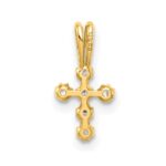 14K CZ Cross Pendant - Image 4
