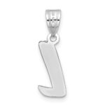 14kw Polished Script Letter L Initial Pendant - Image 3