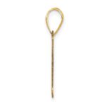 14k Polished Letter A Initial Pendant - Image 2