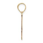 14k Polished Bubble Letter R Initial Pendant - Image 2