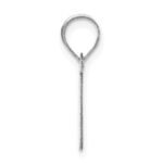 14kw Polished Bubble Letter I Initial Pendant - Image 2