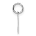 14k White Gold Small Script Letter J Initial Charm - Image 2