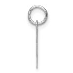 14k White Gold Small Script Letter Y Initial Charm - Image 2