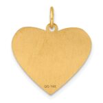 14k Polished Class of 2026 Heart Charm - Image 3