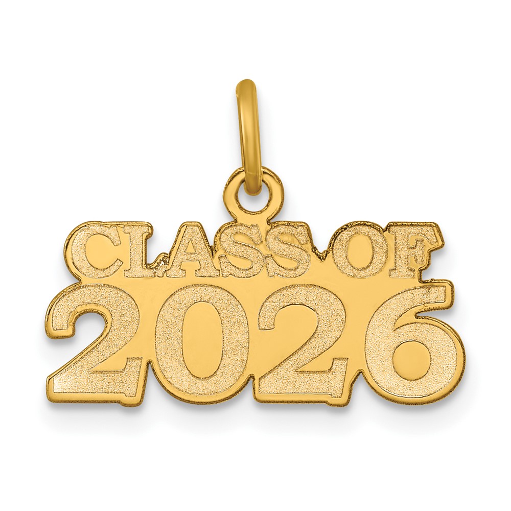 YC1545-26.jpg 14k Polished CLASS OF 2026 Charm - Image 1