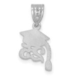 14K White Gold Graduation Cap 25 with Tassel Charm - Image 3