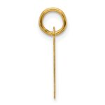 14k  Slanted Block Letter A Initial Charm - Image 2