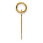 14k  Slanted Block Letter D Initial Charm - Image 2