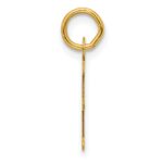 14K  Slanted Block Letter E Initial Charm - Image 2