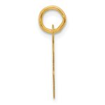 14K  Slanted Block Letter G Initial Charm - Image 2