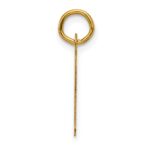 14K  Slanted Block Letter K Initial Charm - Image 2