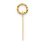 14K  Slanted Block Letter P Initial Charm - Image 2