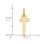 14K  Slanted Block Letter T Initial Charm - Image 4