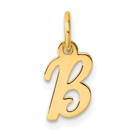 14K Small Script Letter B Initial Charm