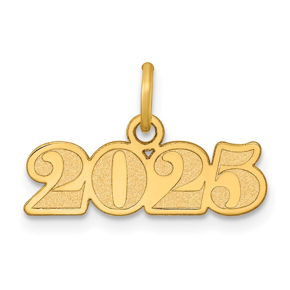 YC1554-25.jpg 14k Polished and Satin Horizontal 2025 Charm - Image 1