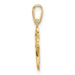 14k Polished Heart Celtic Cross Pendant - Image 2