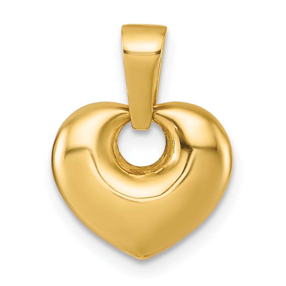 YC1599.jpg 14K Polished Puffed Heart Pendant - Image 1