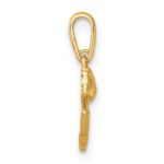 14k Polished and Diamond-cut Tulip Charm - Image 2