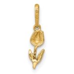 14k Polished and Diamond-cut Tulip Charm - Image 3