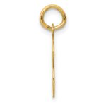 14KY Script Letter B Initial Charm - Image 2