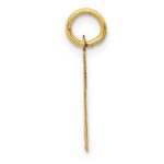 14KY Script Letter N Initial Charm - Image 2