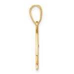 14KY Script Letter Q Initial Pendant with Diamond - Image 2