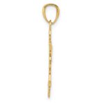 14k Diamond -Cut Snowflake Pendant - Image 2