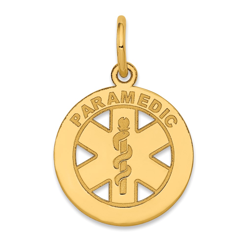 YC515.jpg 14k Small PARAMEDIC Medical Charm - Image 1