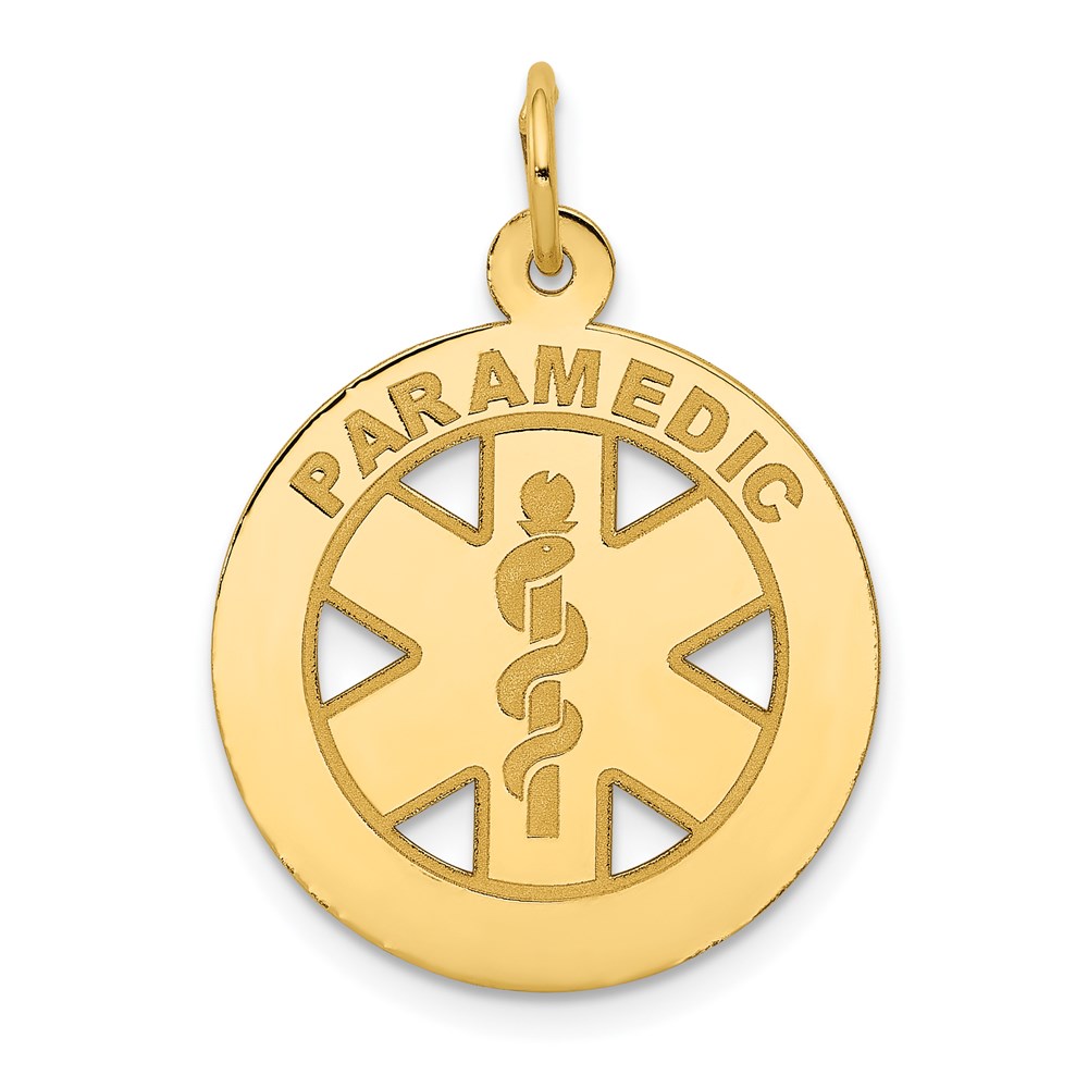 YC516.jpg 14k Medium PARAMEDIC Medical Pendant - Image 1