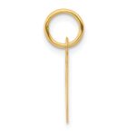 14k Small Slanted Block Letter N Initial Charm - Image 2