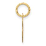 14K Small Fancy Script Letter C Initial Charm - Image 2