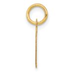 14K Small Fancy Script Letter D Initial Charm - Image 2