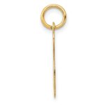 14K Medium Fancy Script Letter S Initial Charm - Image 2