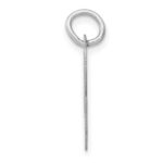 14k White Gold Medium Fancy Script Letter C Initial Charm - Image 2