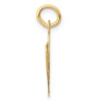 14k Large Fancy Script Letter W Initial Charm - Image 2