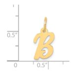 14k Small Script Letter B Initial Charm - Image 4