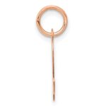14k Rose Gold Small Script Letter L Initial Charm - Image 2