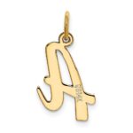 14k Medium Script Letter A Initial Charm - Image 3