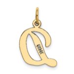 14k Medium Script Letter D Initial Charm - Image 3