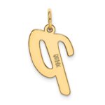 14k Large Script Letter P Initial Charm - Image 3