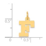 14k Small Block Letter F Initial Charm - Image 4