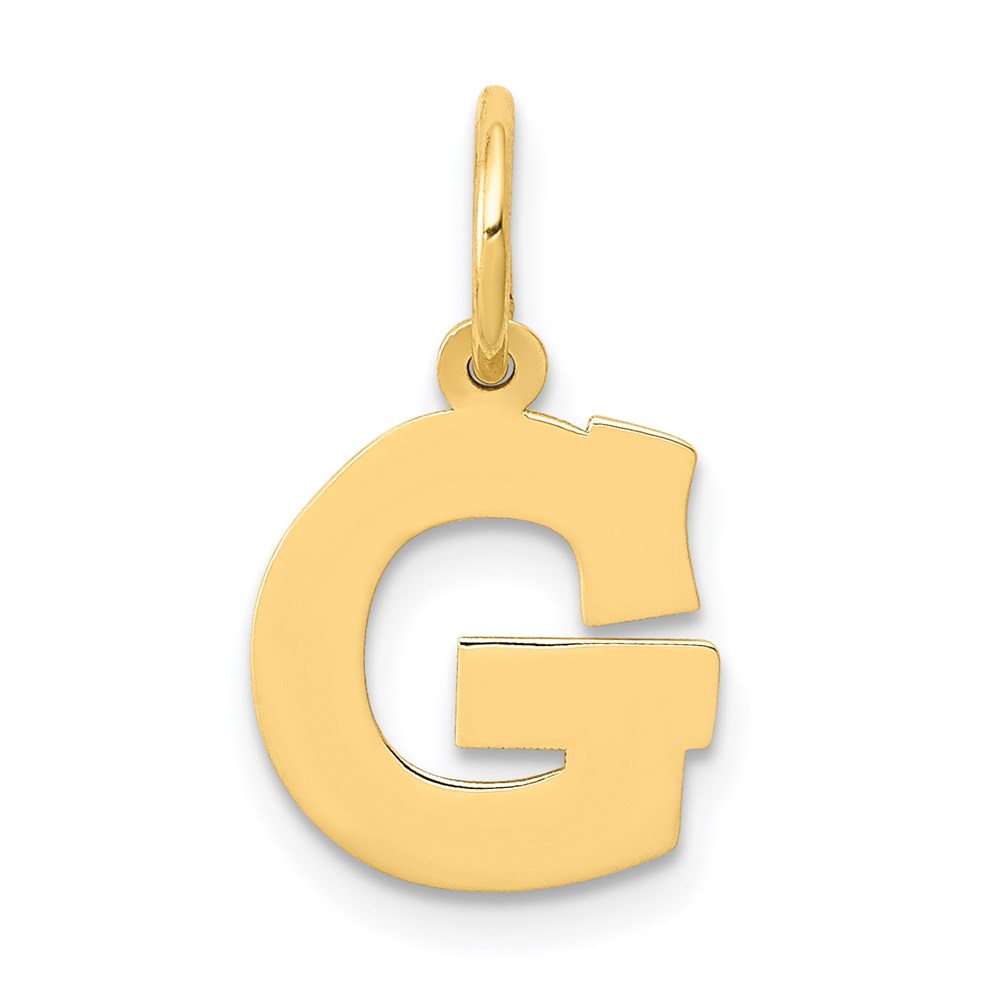 YC664G.jpg 14k Small Block Letter G Initial Charm - Image 1