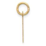 14k Small Block Letter H Initial Charm - Image 2