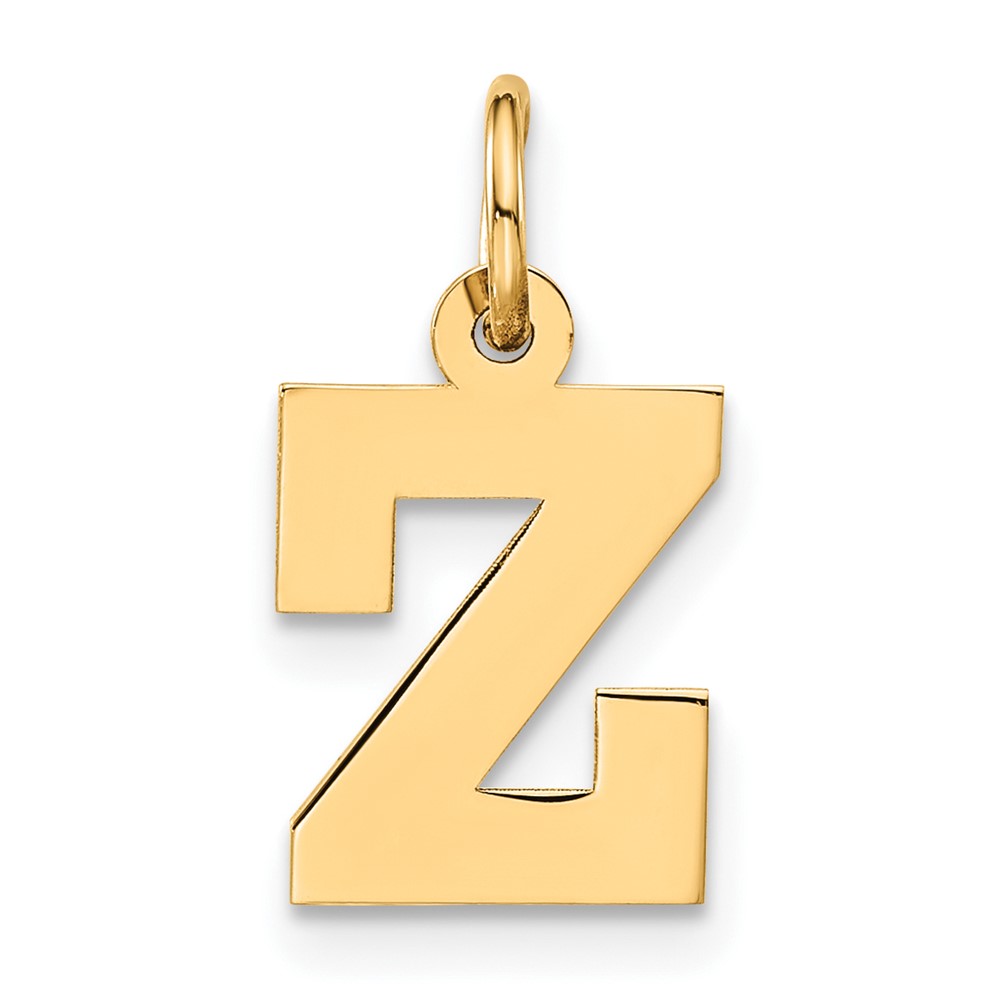 YC664Z.jpg 14k Small Block Initial Z Charm - Image 1